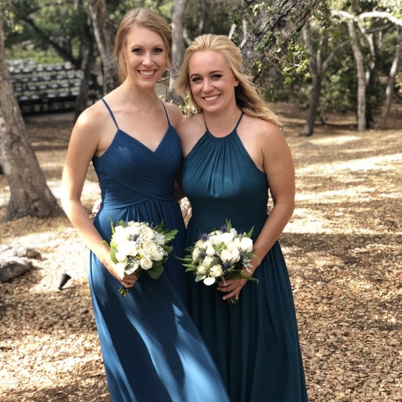 ink blue bridesmaid dresses